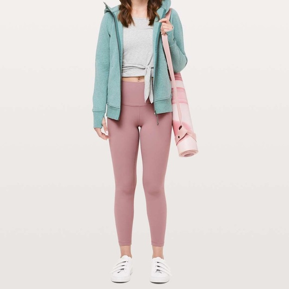 Lululemon Athletica 28” align high rise leggings “Dusty Rose” size 6 / Medium - Picture 9 of 11